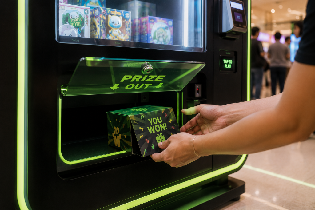 Interactive games for events with touchscreen kiosks, quiz games, spin wheel, memory games and interactive vending machines in Malaysia.