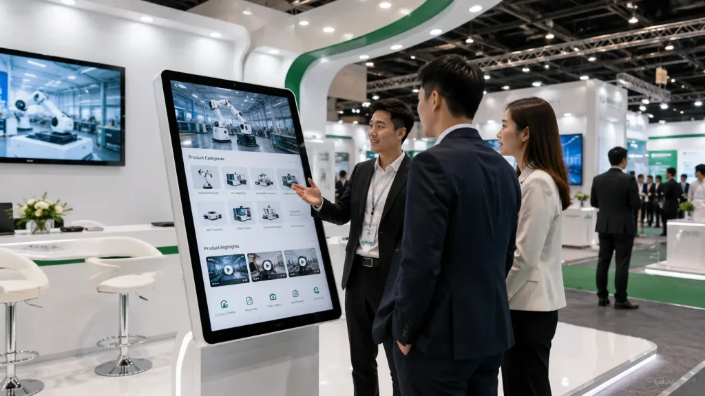 Interactive Touchscreen for Exhibitions at a premium Malaysian trade show