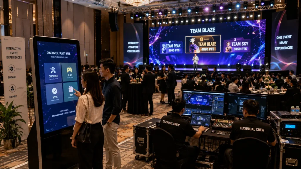 Event Technology Company in Malaysia providing interactive touchscreen, big-screen and technical event solutions.