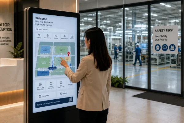 Interactive Factory Wayfinding | Smart Industrial Navigation