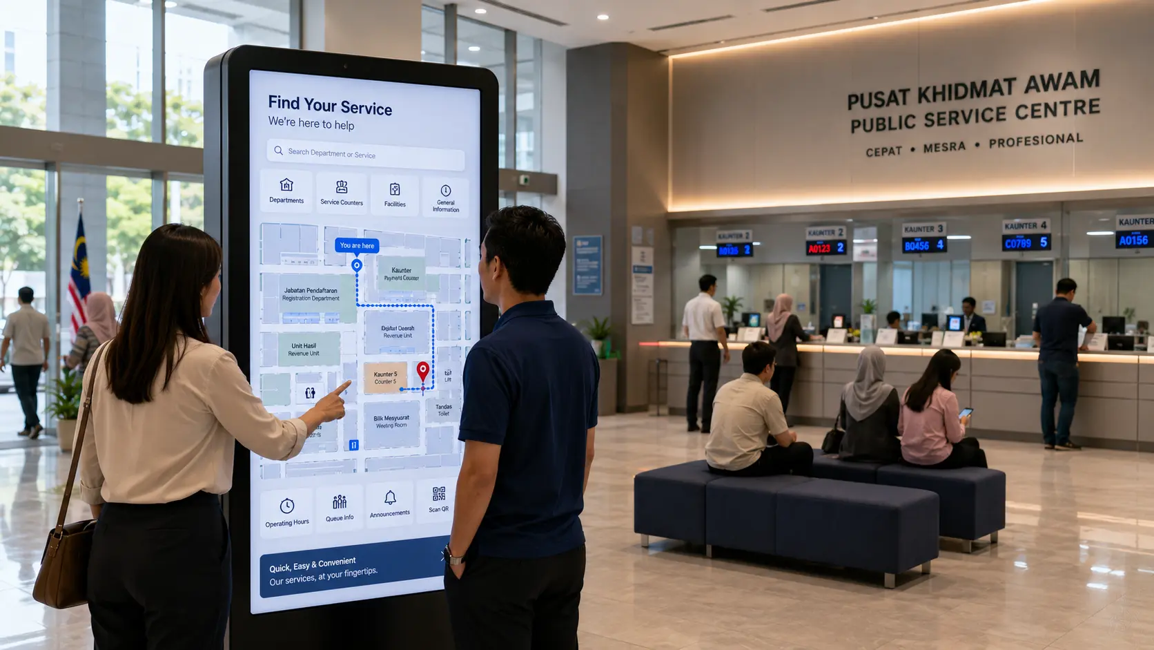 Interactive Government Building Wayfinding | Digital Navigation
