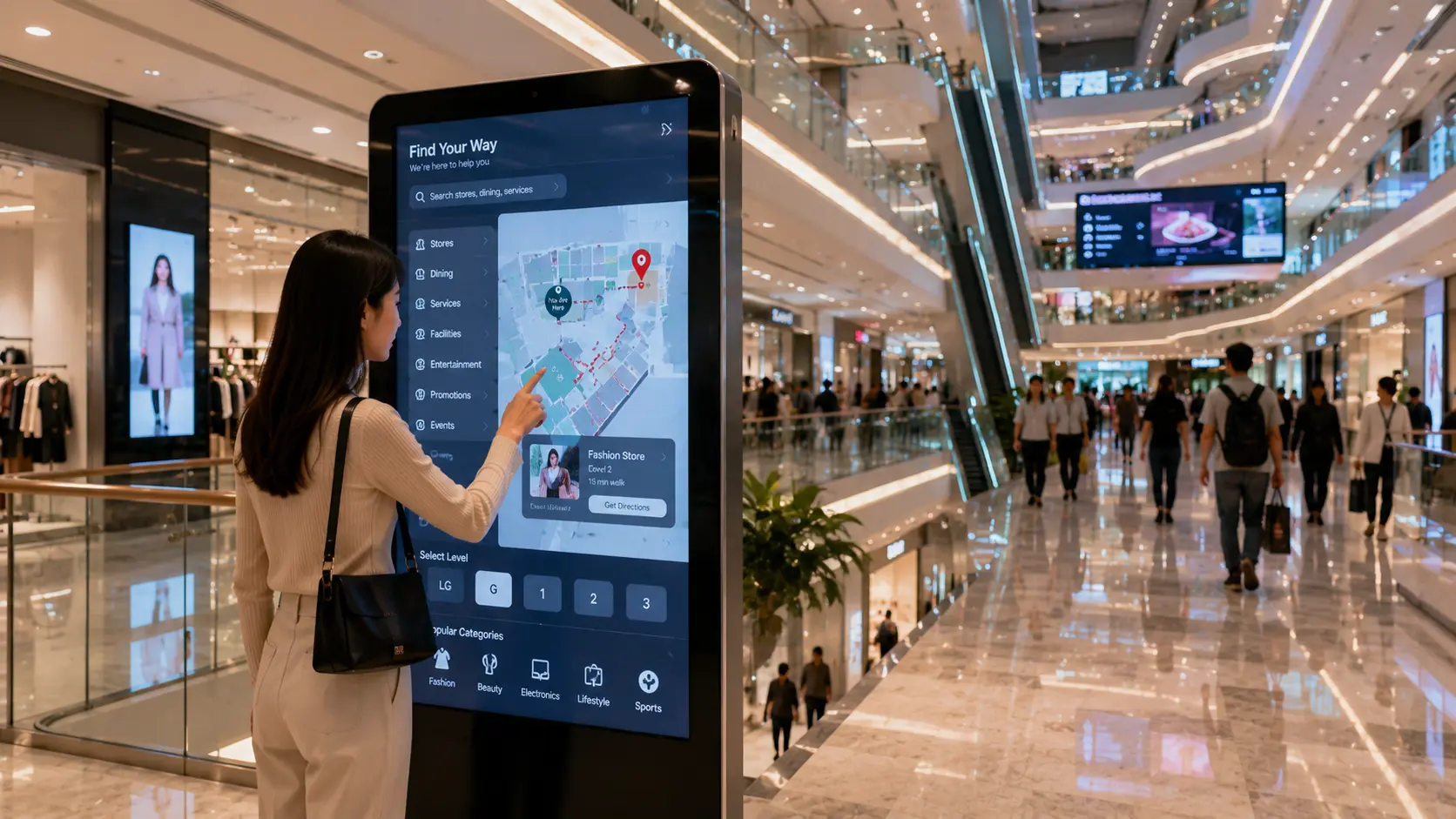 Interactive Shopping Mall Wayfinding | Digital Mall Directory