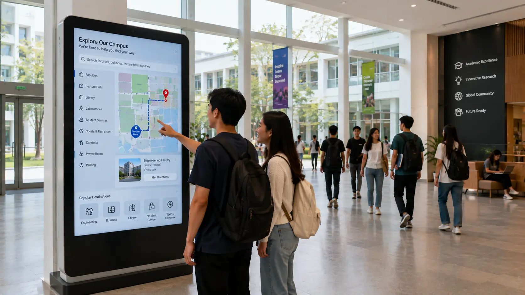 Interactive University Wayfinding | Smart Campus Navigation
