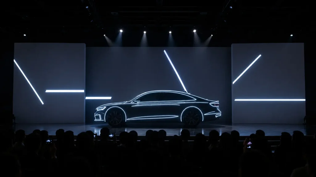 Vehicle and product projection mapping for automotive and corporate product launches in Malaysia.