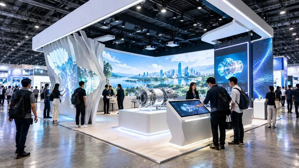 Immersive exhibition in Malaysia combining interactive technology, physical products and digital experiences.